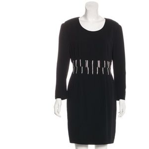 Classy Black dress w embellishments! Cerruti 1881